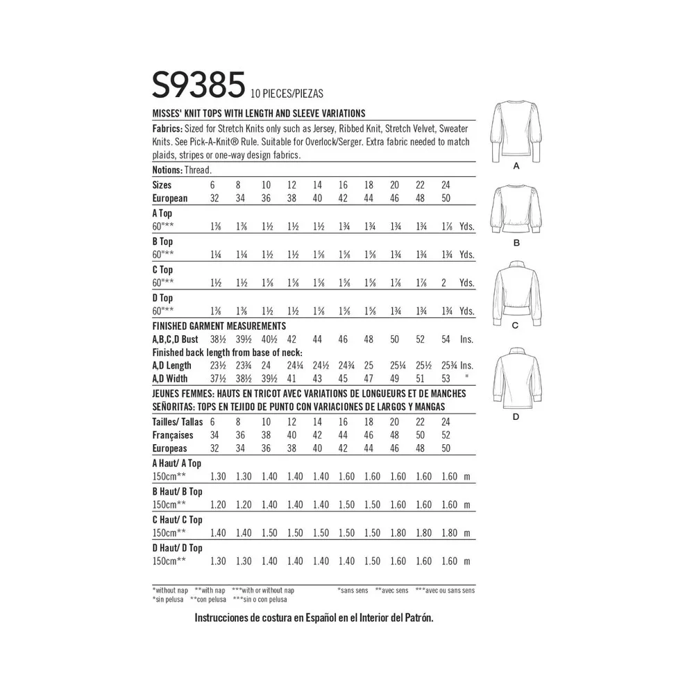 Simplicity sewing pattern
